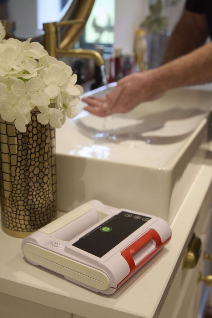 Heart Hero Defib in your bathroom